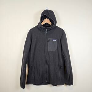 Patagonia Mens Size L R1 Air Full Zip Hoody Size Large Black 40255